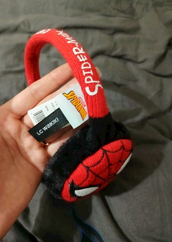 Renkli Örümcek Adam Temalı Kırmızı Kulaklık - Görsel 3