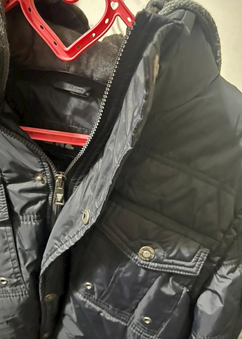 Düğmeli Siyah Deri erkek mont - Görsel 3