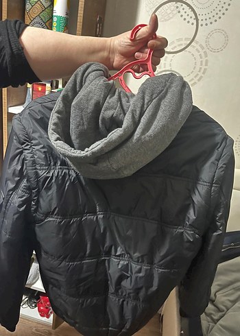 Düğmeli Siyah Deri erkek mont - Görsel 2