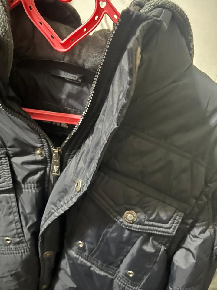 Düğmeli Siyah Deri erkek mont - Görsel 3