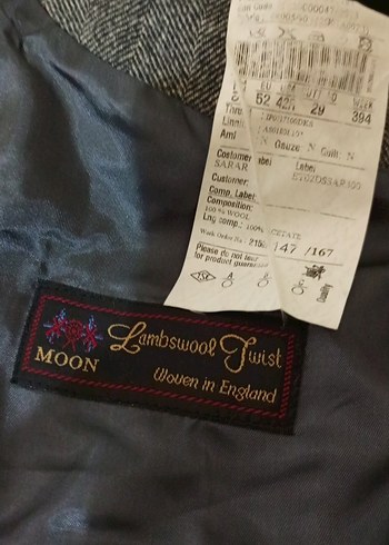 Gri Erkek Uzun Düğmeli Klasik kaban - Görsel 8