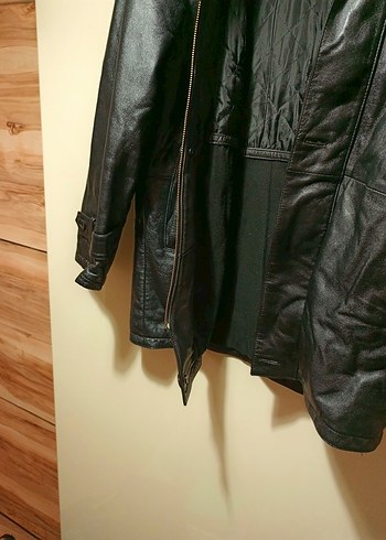 Erkek Siyah Deri Ceket - Görsel 2