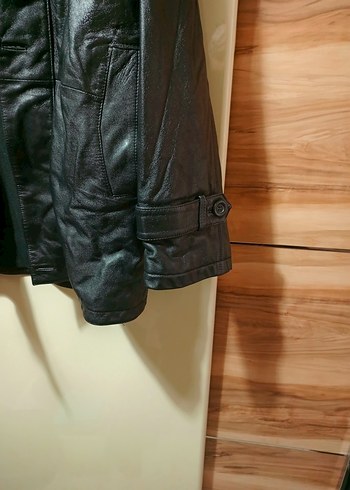 Erkek Siyah Deri Ceket - Görsel 3