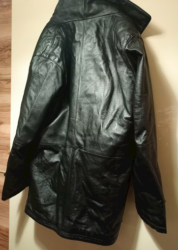 Erkek Siyah Deri Ceket - Görsel 4