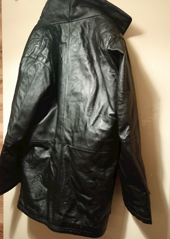 Erkek Siyah Deri Ceket - Görsel 5