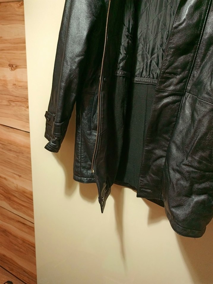 Erkek  Siyah Deri  Ceket - Görsel 2