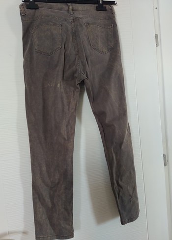 xl Beden kahverengi Renk Haki keten Kadın #jean Pantolon