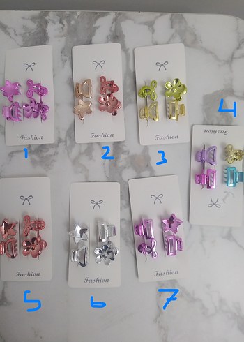 Çocuklar için Renkli Payetli Saç Tokaları - Görsel 2