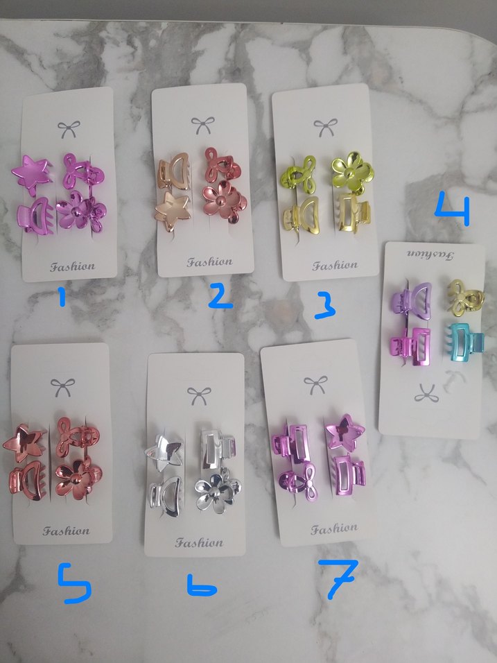 Çocuklar için Renkli Payetli Saç Tokaları - Görsel 2