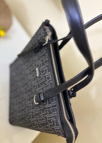 Kadın Siyah Desenli kol Çanta - Görsel 3