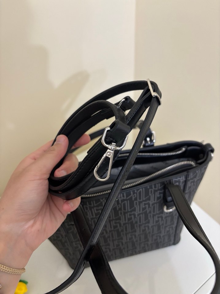 Kadın Siyah Desenli kol Çanta - Görsel 5