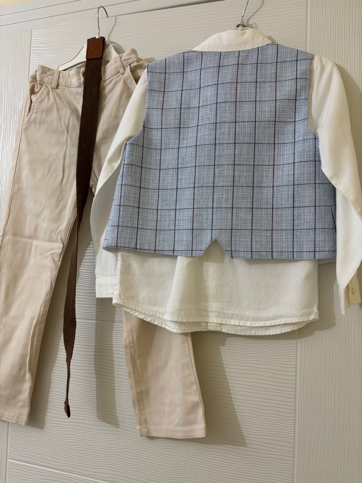 Bej Renkli Bohem Tarz Çocuk Takımı - Görsel 5