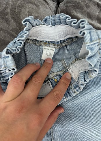 Düğmeli Loose Fit çocuk Jean Pantolon - Görsel 2