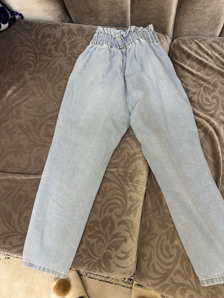 Düğmeli Loose Fit çocuk Jean Pantolon - Görsel 3