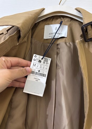 Bej Kadın Kemerli Midi Trençkot - Görsel 7