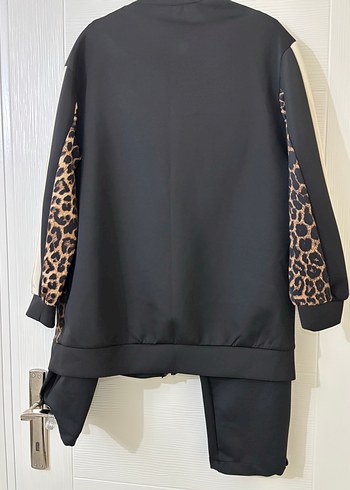 Kadın Leopar Desenli scuba takım - Görsel 7