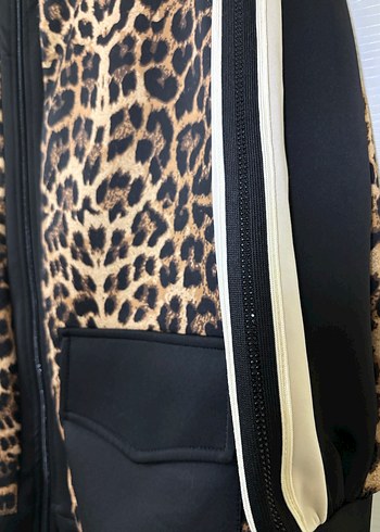 Kadın Leopar Desenli scuba takım - Görsel 9