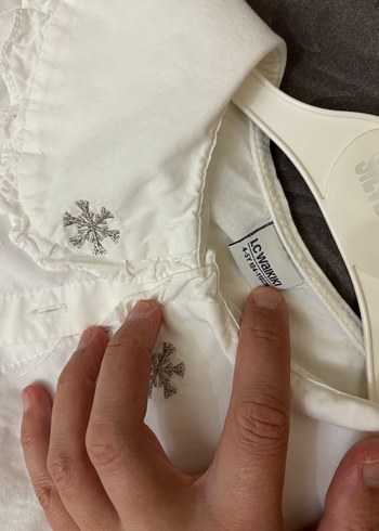 Beyaz Nakışlı Kız Gömlek - Görsel 2