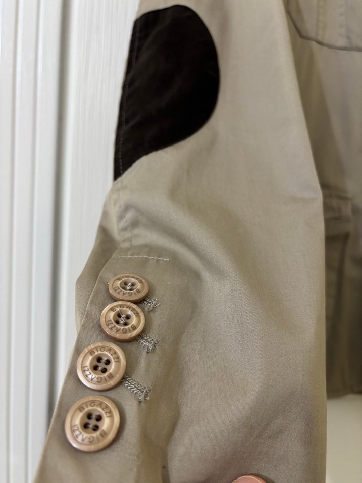 Düğmeli Bej Erkek Ceket, Normal Boy, Regular Fit - Görsel 3