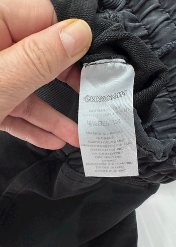 xs Beden Siyah Fermuarlı Kadın Rahat Kumaş Pantolon