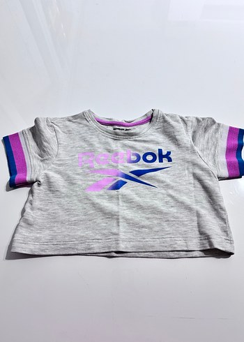 Gri Kız Tişörtü Reebok Baskılı Kısa Kollu - Görsel 3