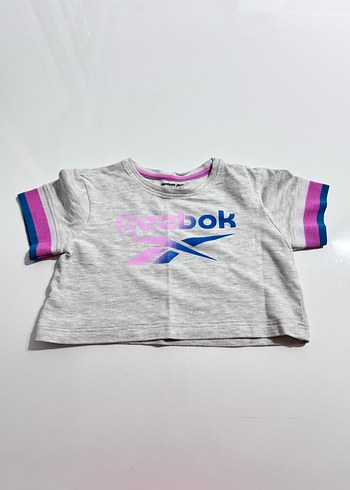 Gri Kız Tişörtü Reebok Baskılı Kısa Kollu - Görsel 2