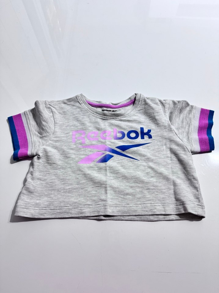 Gri Kız Tişörtü Reebok Baskılı Kısa Kollu - Görsel 3