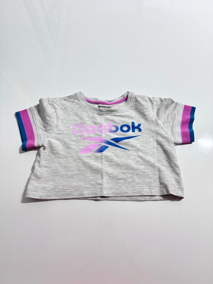 Gri Kız Tişörtü Reebok Baskılı Kısa Kollu - Görsel 2