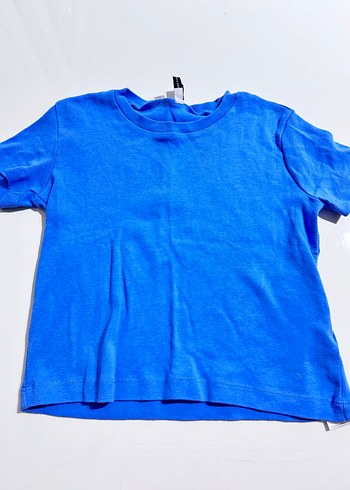 Mavi Kız Çocuk Kısa Kollu Tişört - Görsel 4