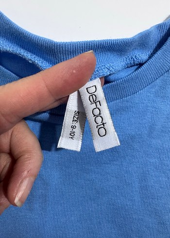 Mavi Kız Çocuk Kısa Kollu Tişört - Görsel 6