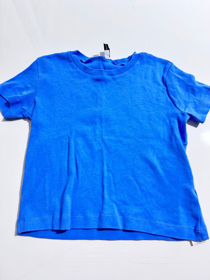 Mavi Kız Çocuk Kısa Kollu Tişört - Görsel 4