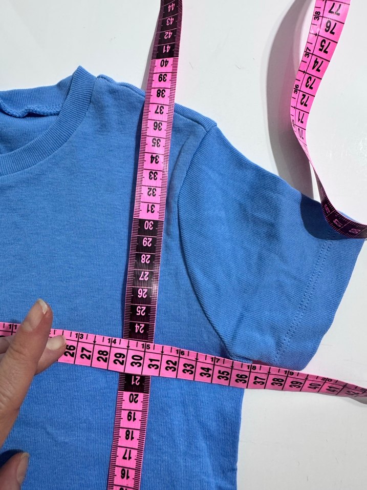 Mavi Kız Çocuk Kısa Kollu Tişört - Görsel 5