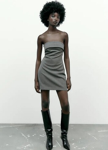 zara straplez elbise????