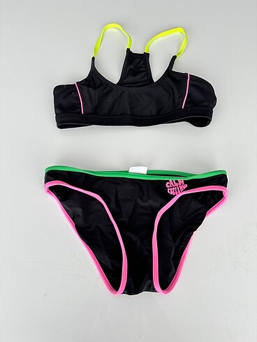 11-12 Yaş Beden siyah Renk Zara bikini takımı