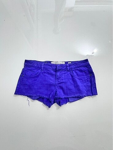 27 Beden lacivert Renk Mini jean şort