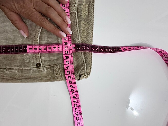27 Beden ten rengi Renk Bsb mini jean şort