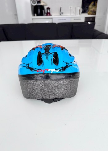Renkli Desenli Mavi Biker Kask - Görsel 3