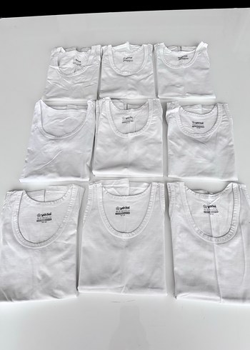 Beyaz Çocuk Atletleri 9'lu Paket - Görsel 3