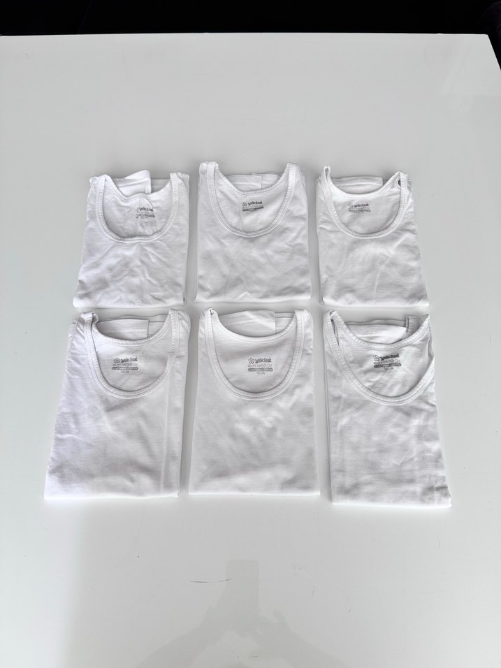 Beyaz Desensiz Çocuk Atlet Seti - Görsel 2