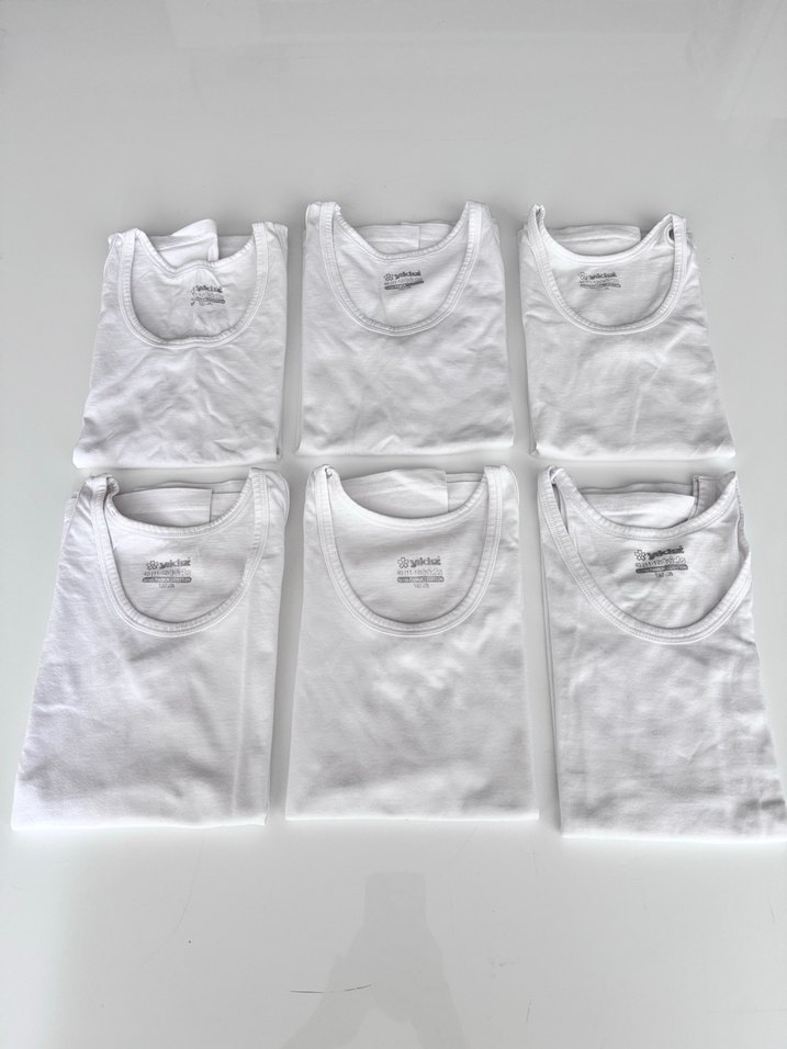 Beyaz Desensiz Çocuk Atlet Seti - Görsel 3