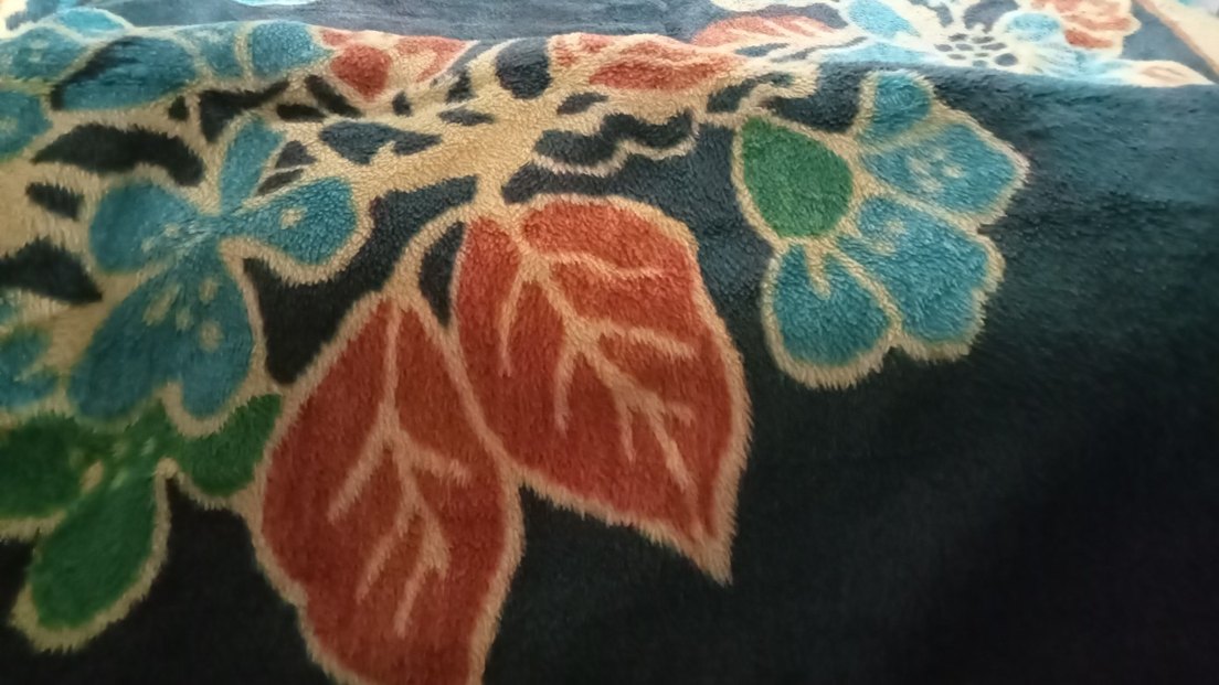 Çiçek Desenli Çok Renkli battaniye - Görsel 4