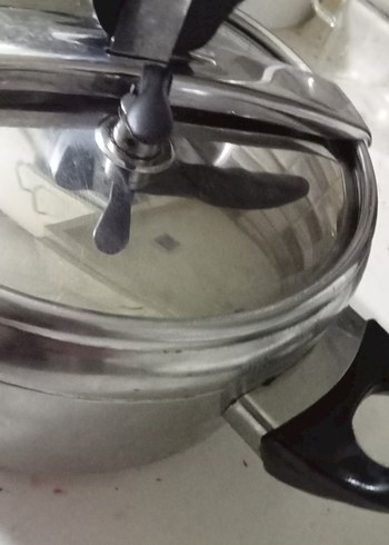 Parlak Gri Düdüklü Tencere 4lt - Görsel 6