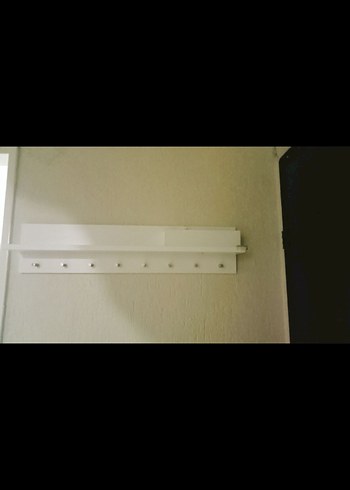 Beyaz ve Gri Çocuk Rafı 80x18 cm - Görsel 3