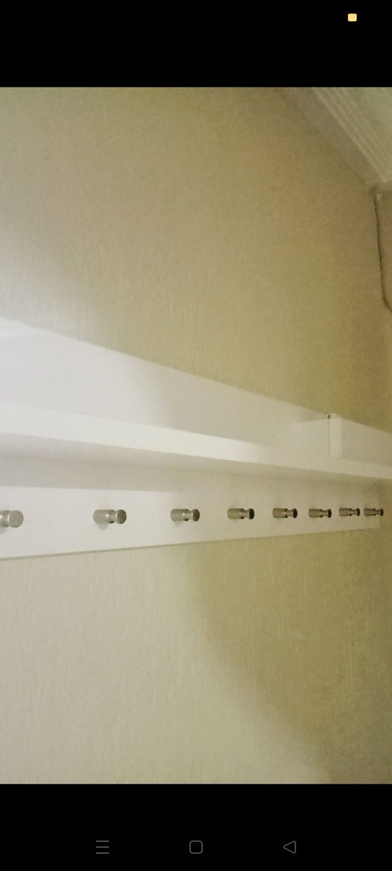 Beyaz ve Gri Çocuk Rafı 80x18 cm - Görsel 4