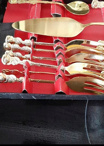 Altın Renkli Kahve Takımı Seti - Görsel 5