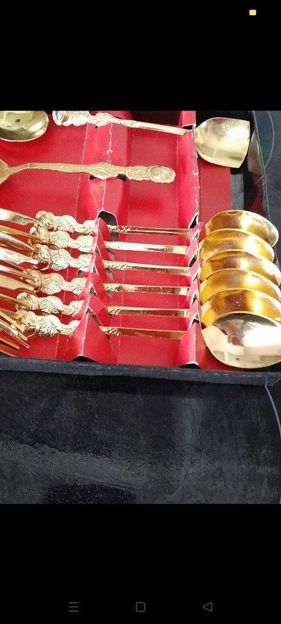 Altın Renkli Kahve Takımı Seti - Görsel 2