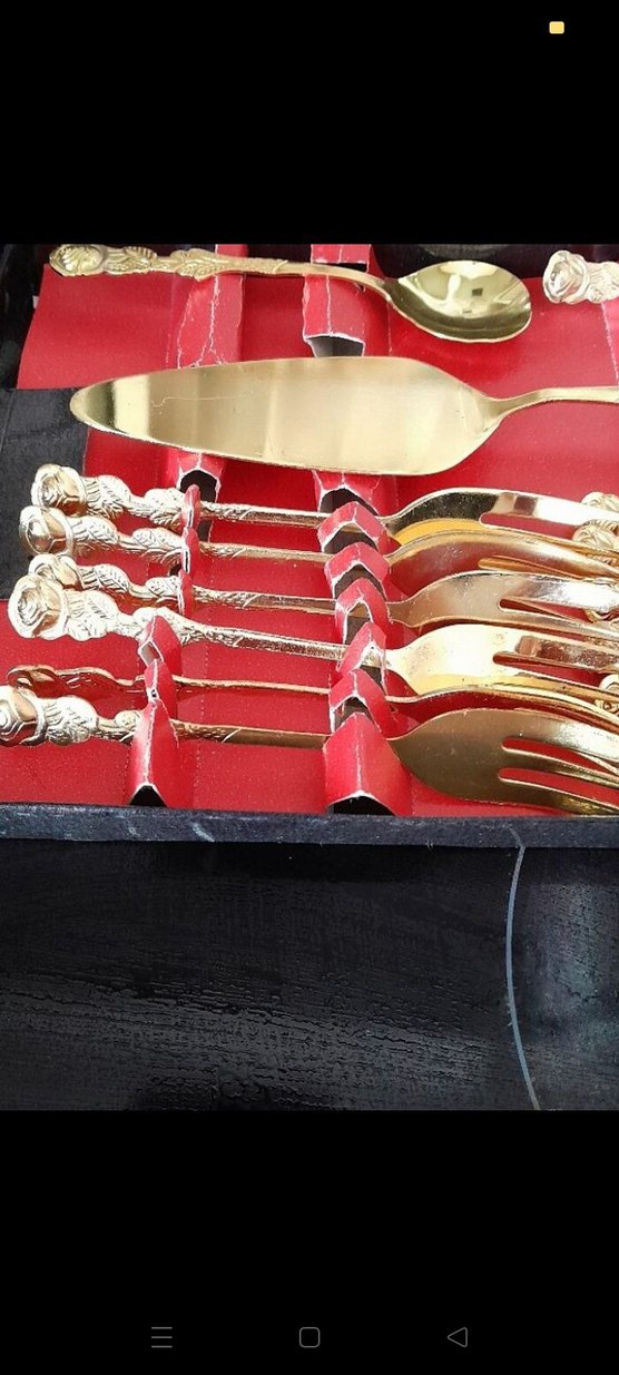 Altın Renkli Kahve Takımı Seti - Görsel 5