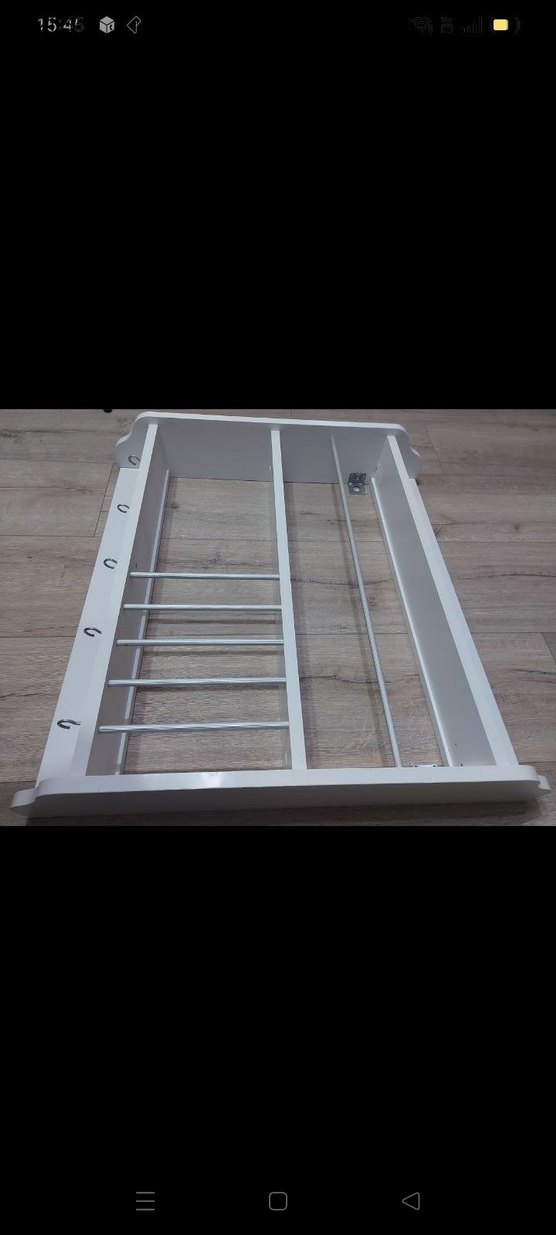 Beyaz Duvara Monte Çok Bölmeli Dolap Düzenleyici - Görsel 3