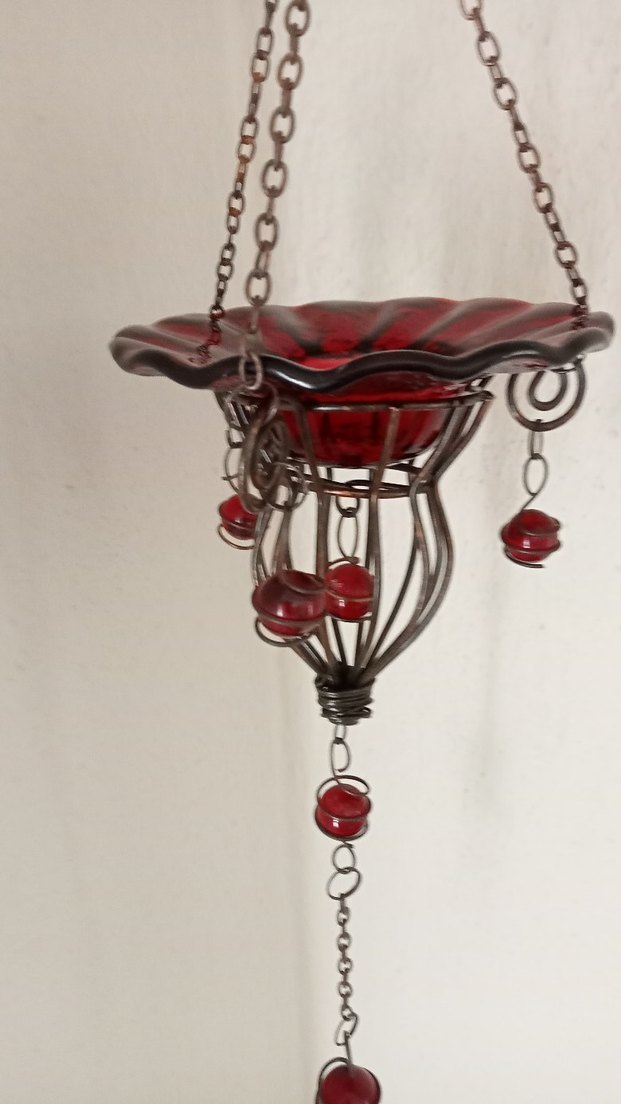 Kırmızı Asılı Mumluk - Görsel 4