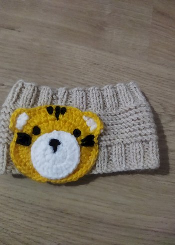 Diğer Bohem Tarzı Leopar Desenli Örgü Çocuk Bandı